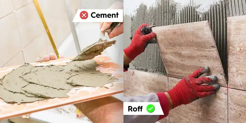 Fix Tiles With Roff Not Cement